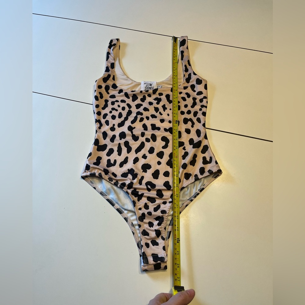Princess Polly size 4 black tan animal print tank bodysuit - Picture 6 of 9